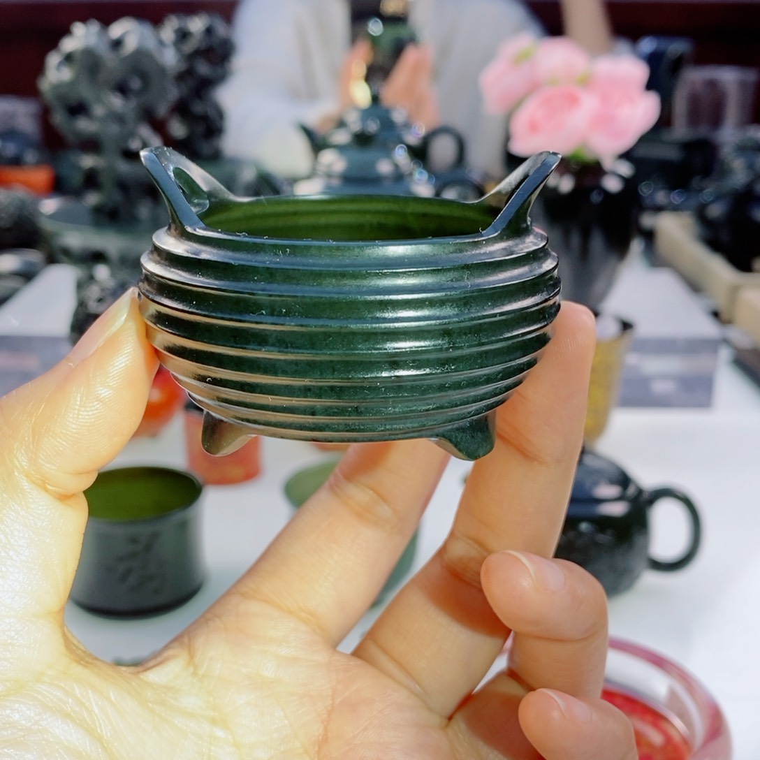 和田玉（青玉）挂件未镶嵌