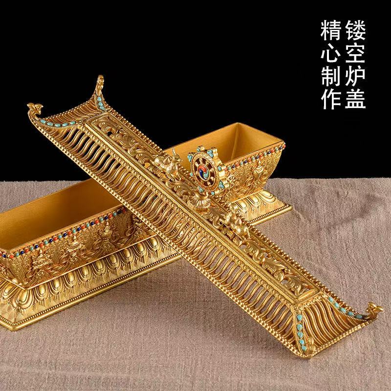 香炉铜摆件纯铜居家摆件