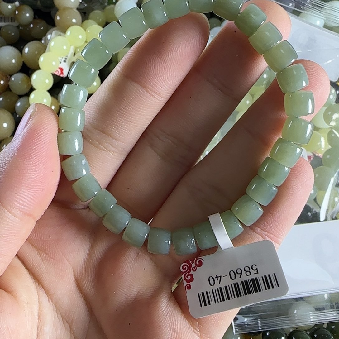 和田玉手链未镶嵌6