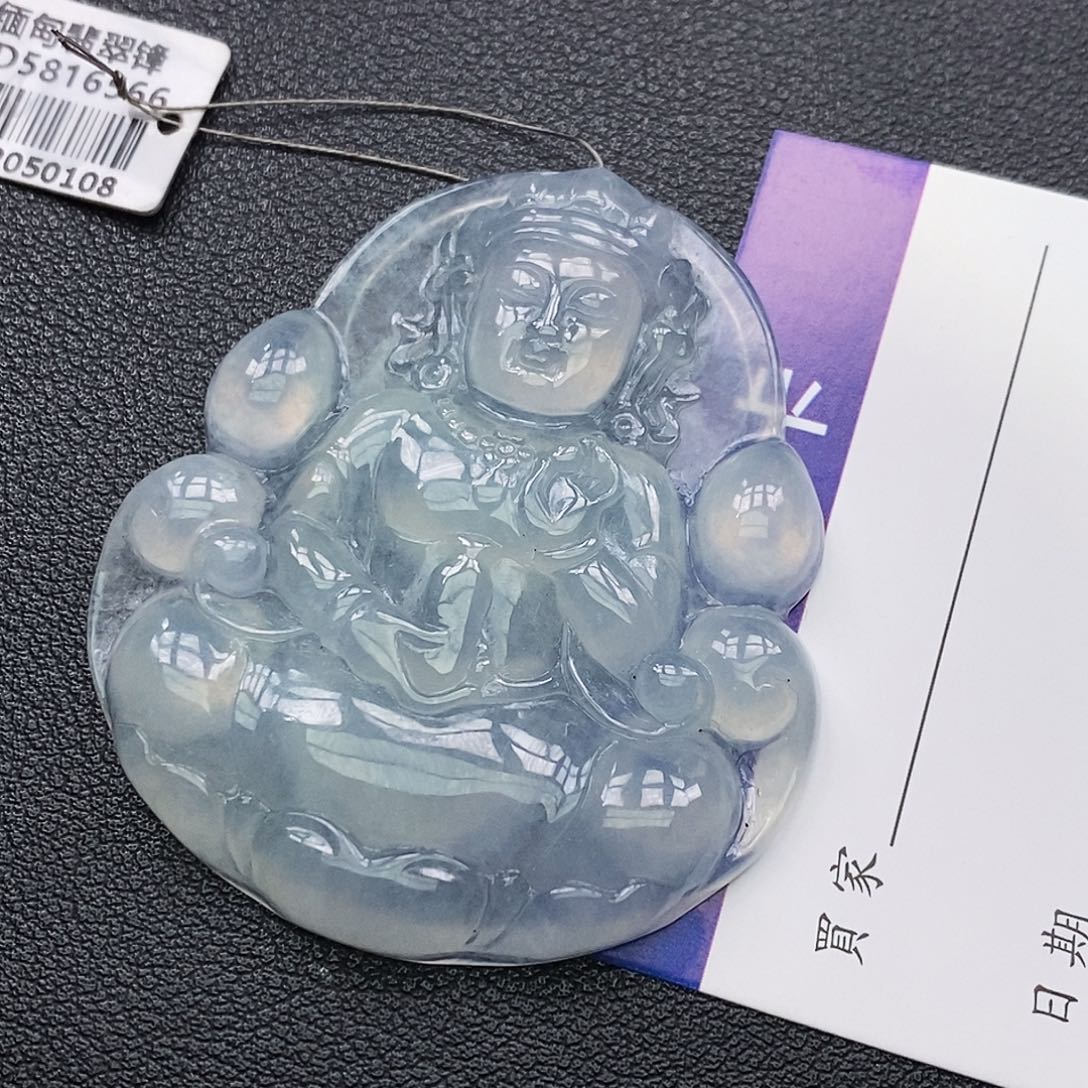翡翠未镶嵌颈饰纯***炮缅甸翡翠a货