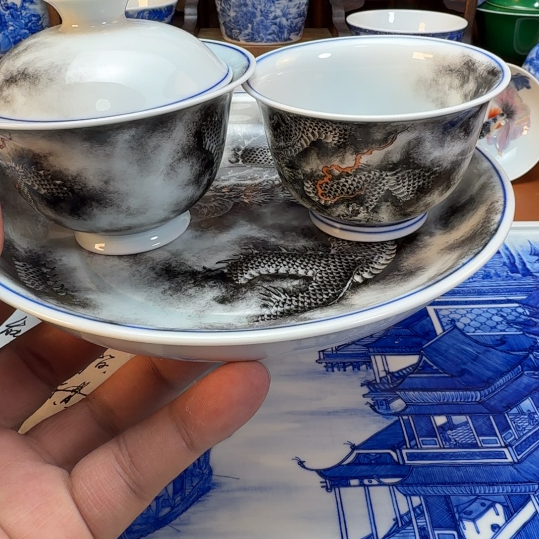 一***蜜杯子陶景德镇全手工手绘陶瓷