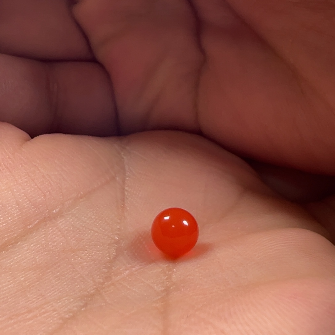 南红玛瑙圆珠6.7未镶嵌