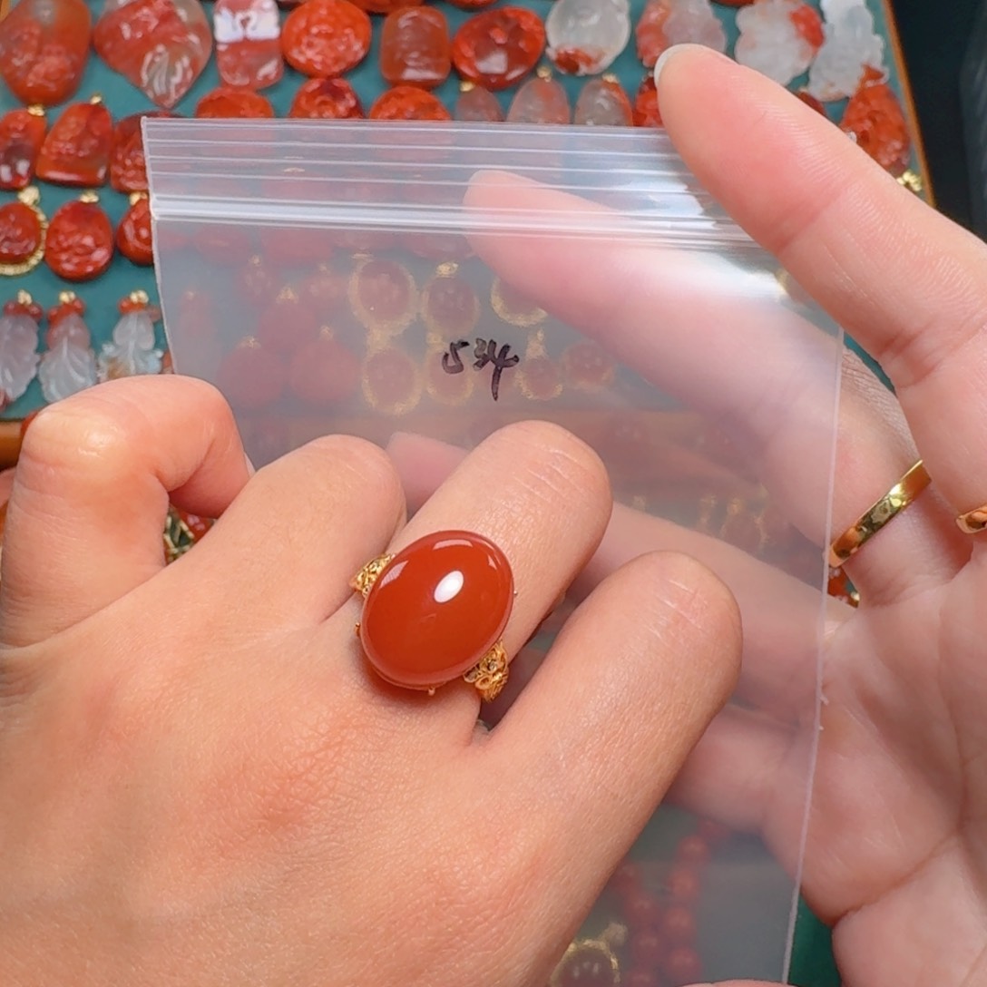 南红玛瑙南红银S925镶嵌