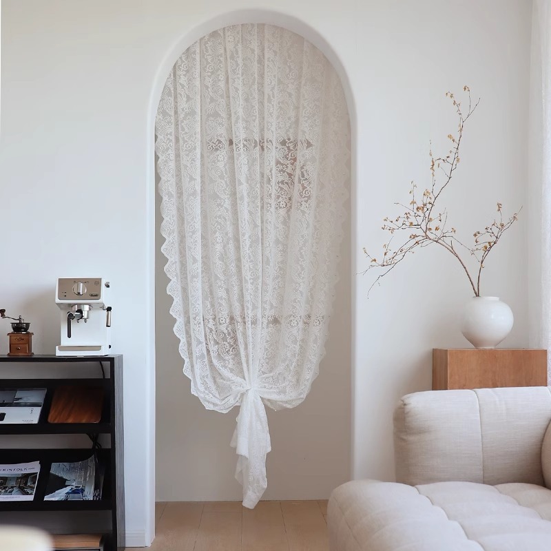 法式浪漫凤尾蕾丝经编纱成品纱（设计师款）不送配件