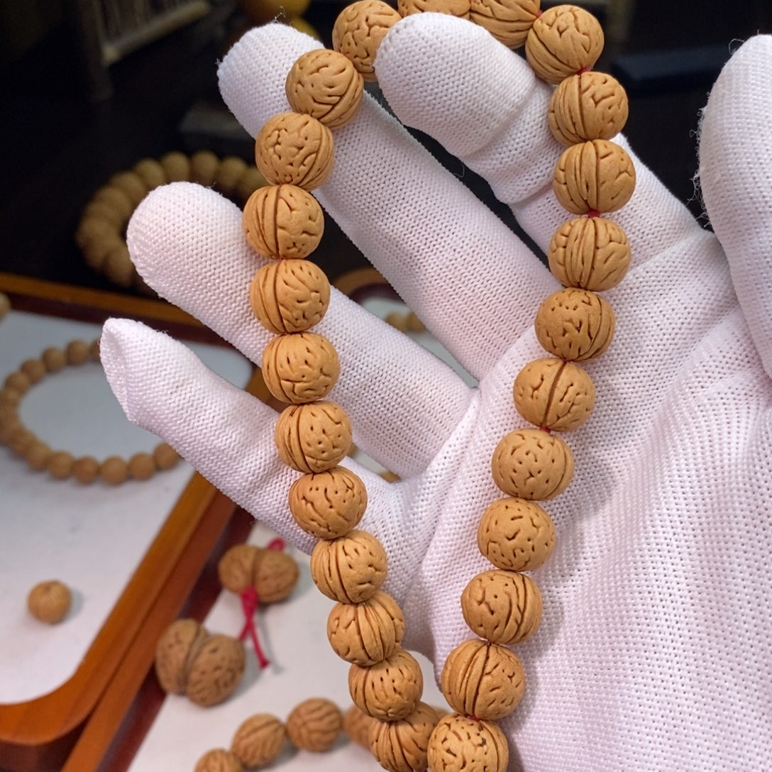 陶***吊坠桃核桃核手串【虞美人】