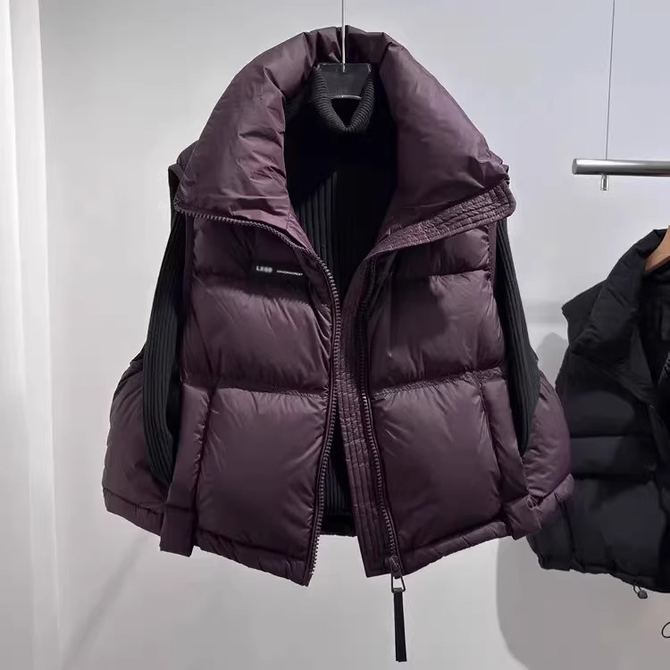 【300斤胖妹妹】秋冬高级感气质棉服马甲背心防寒宽松显瘦保暖坎肩