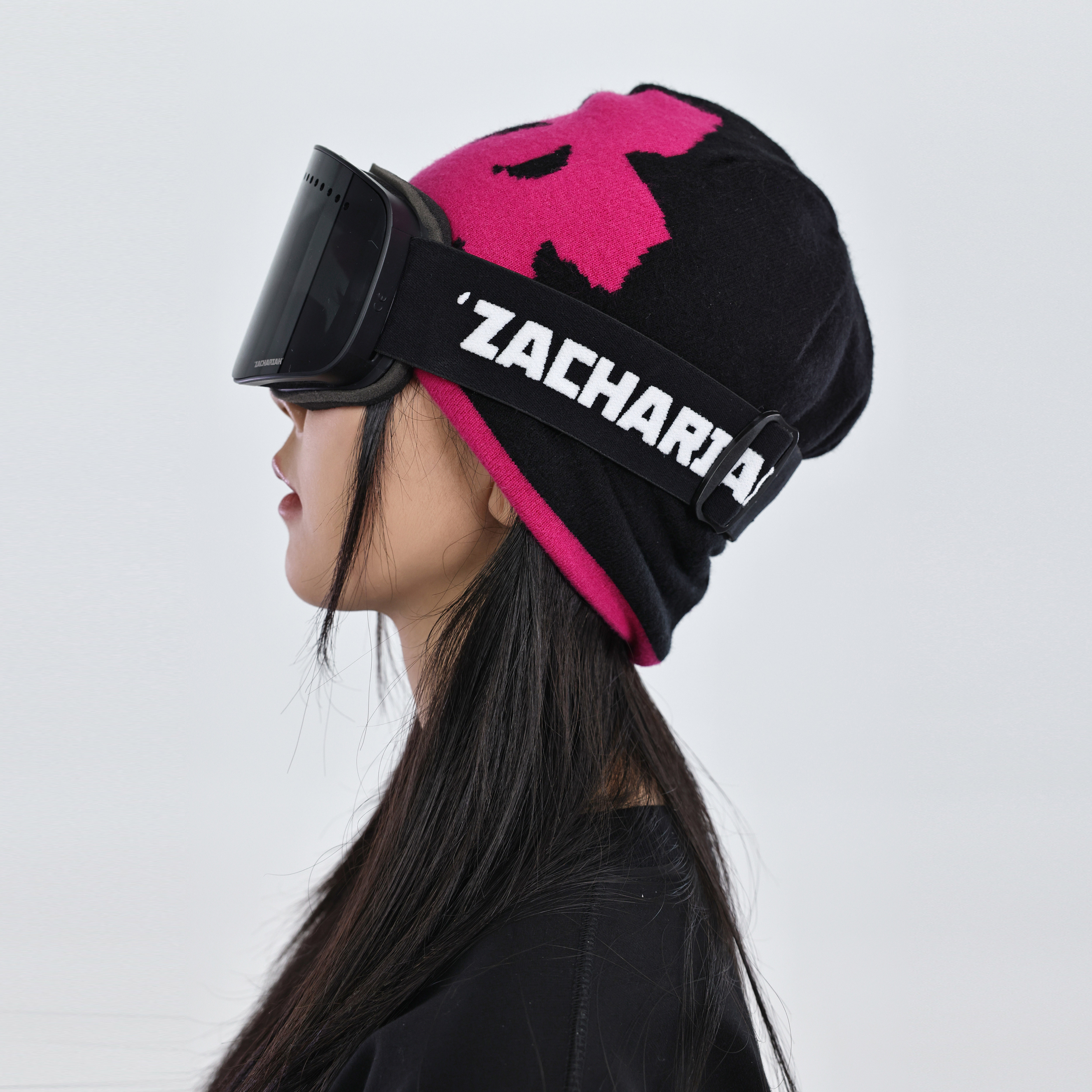 ZACHARIAH【黑莓冰粉】双色正反可戴毛线帽户外运动滑雪保暖针织帽