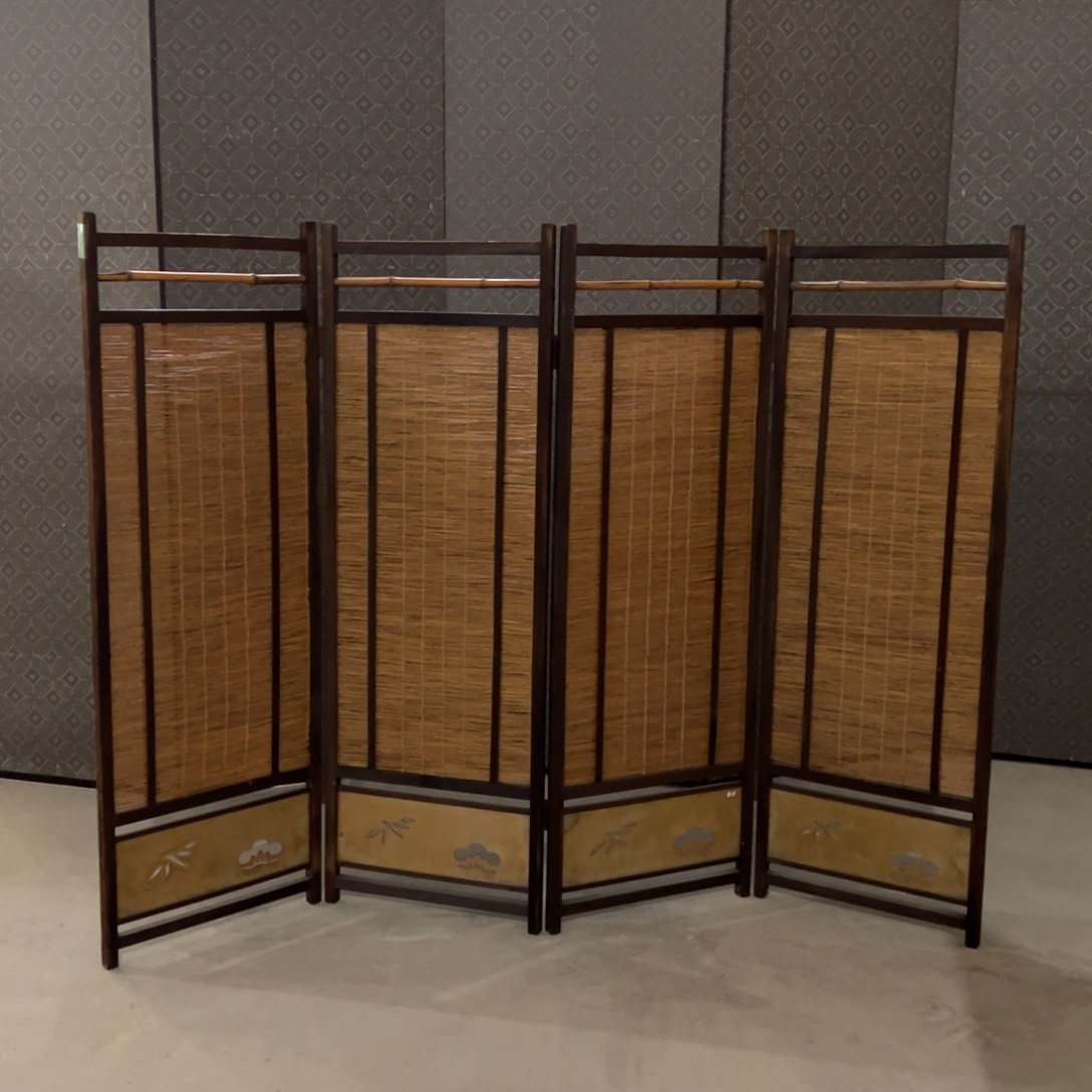 绘画屏风框画茶空间设计