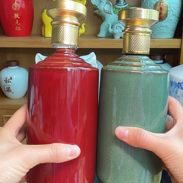 微瑕3个窑变红➕3个窑变绿
