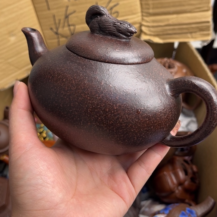 茶壶段泥紫砂壶是