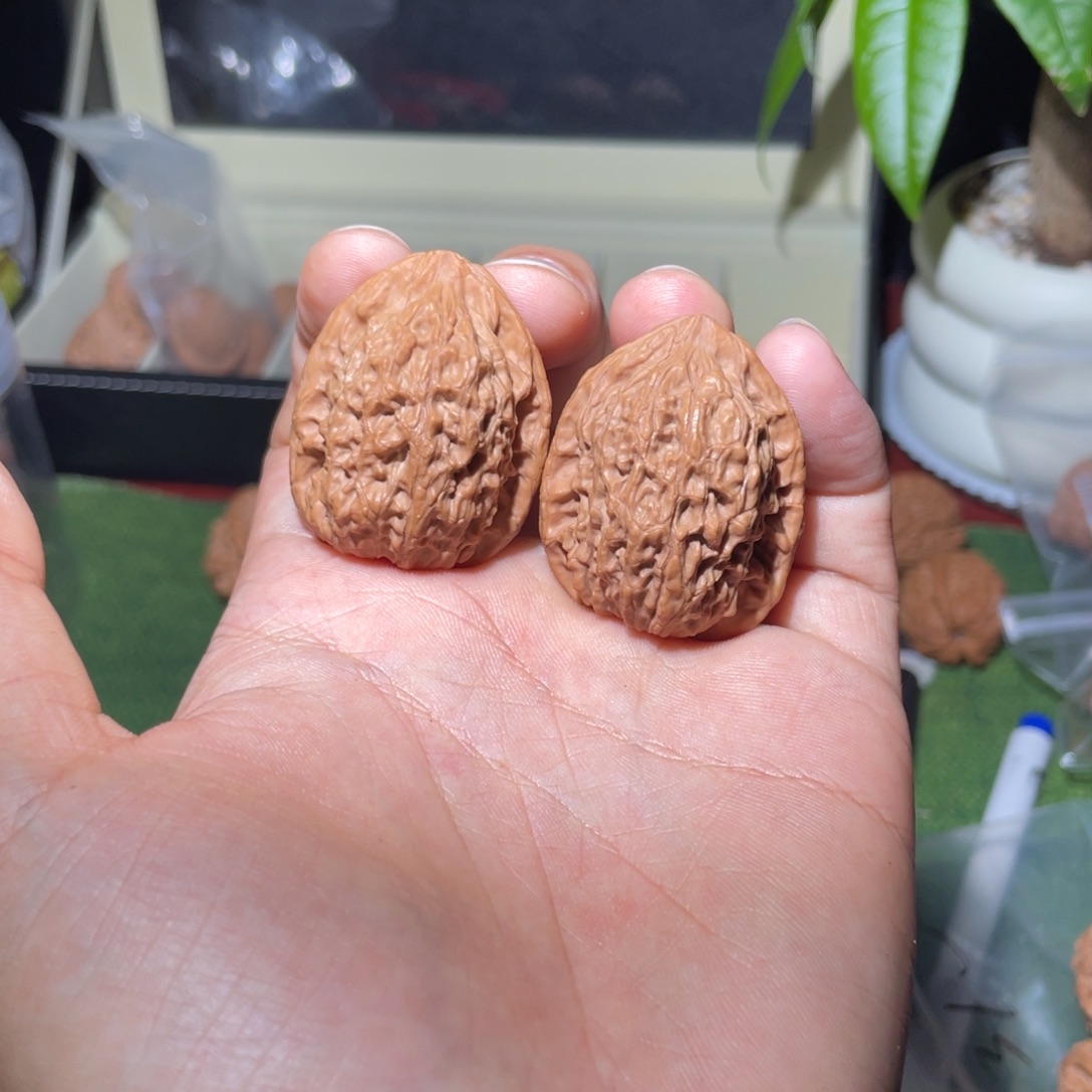 把件文玩核桃33野核鸡心