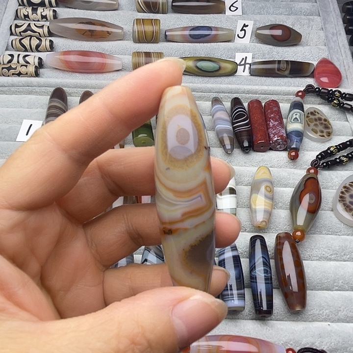 清***泉玛瑙/玉髓合金颈饰