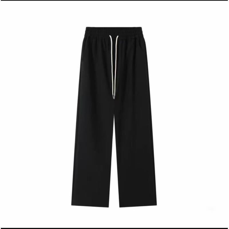 【22号链接】休闲情侣黑色宽松拖地长裤百搭设计师JL2551