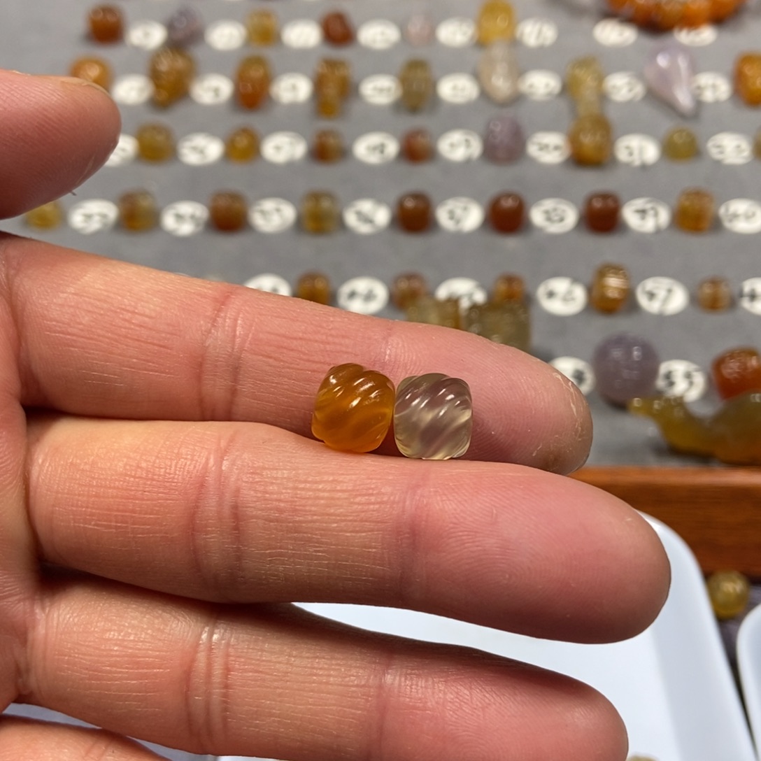 生***迹玛瑙/玉髓合金颈饰珠