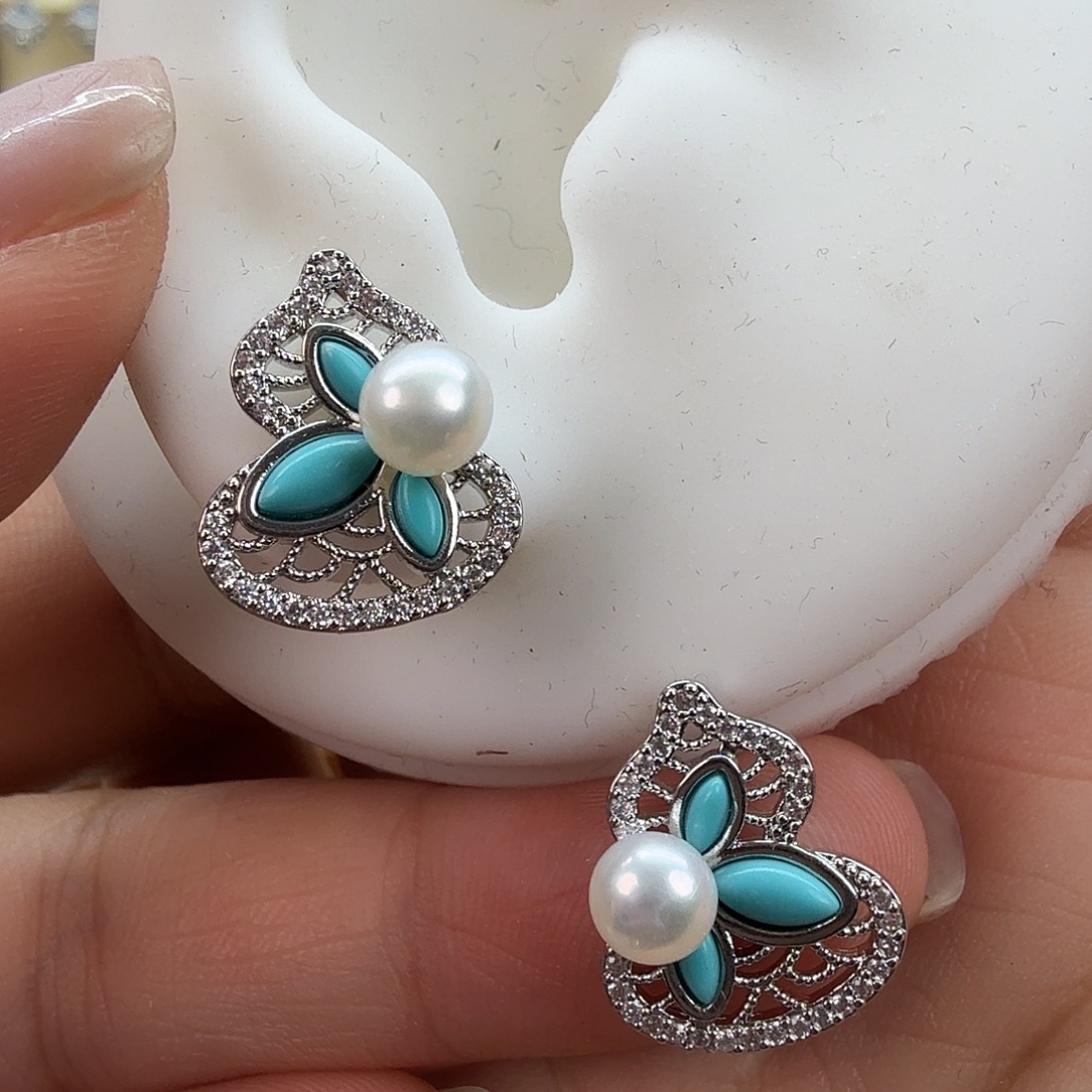 未镶嵌淡水珍珠耳饰