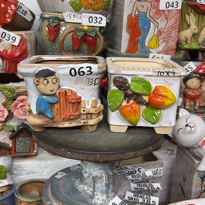 粗陶材质多肉花盆