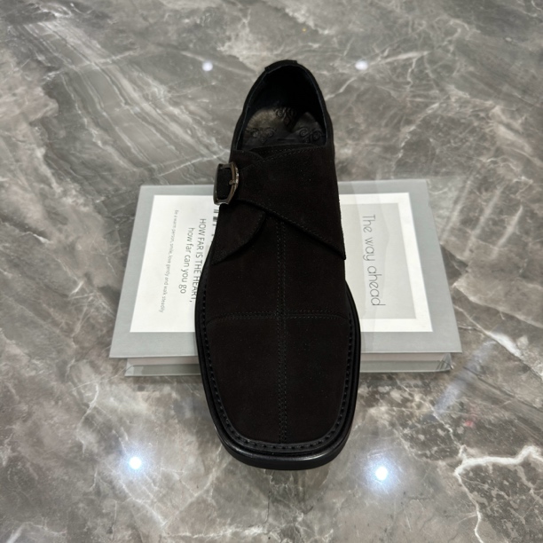 6322高端品质男鞋男士男款舒适时尚百搭黑色真皮低帮透气经典