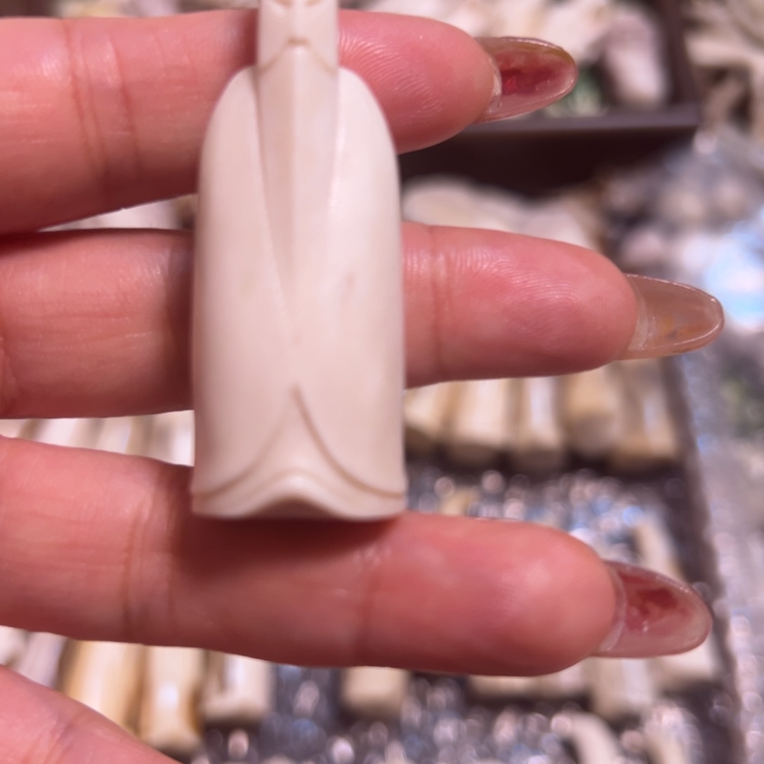 鹿骨把件ᥫ****手把件