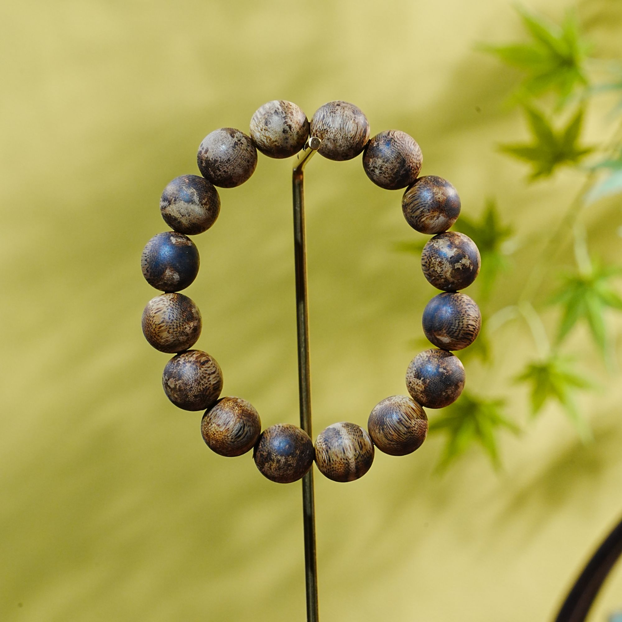 【收藏级】海南虎斑棋软丝老料沉香手串 1.3cm 16.3g 251111034  F