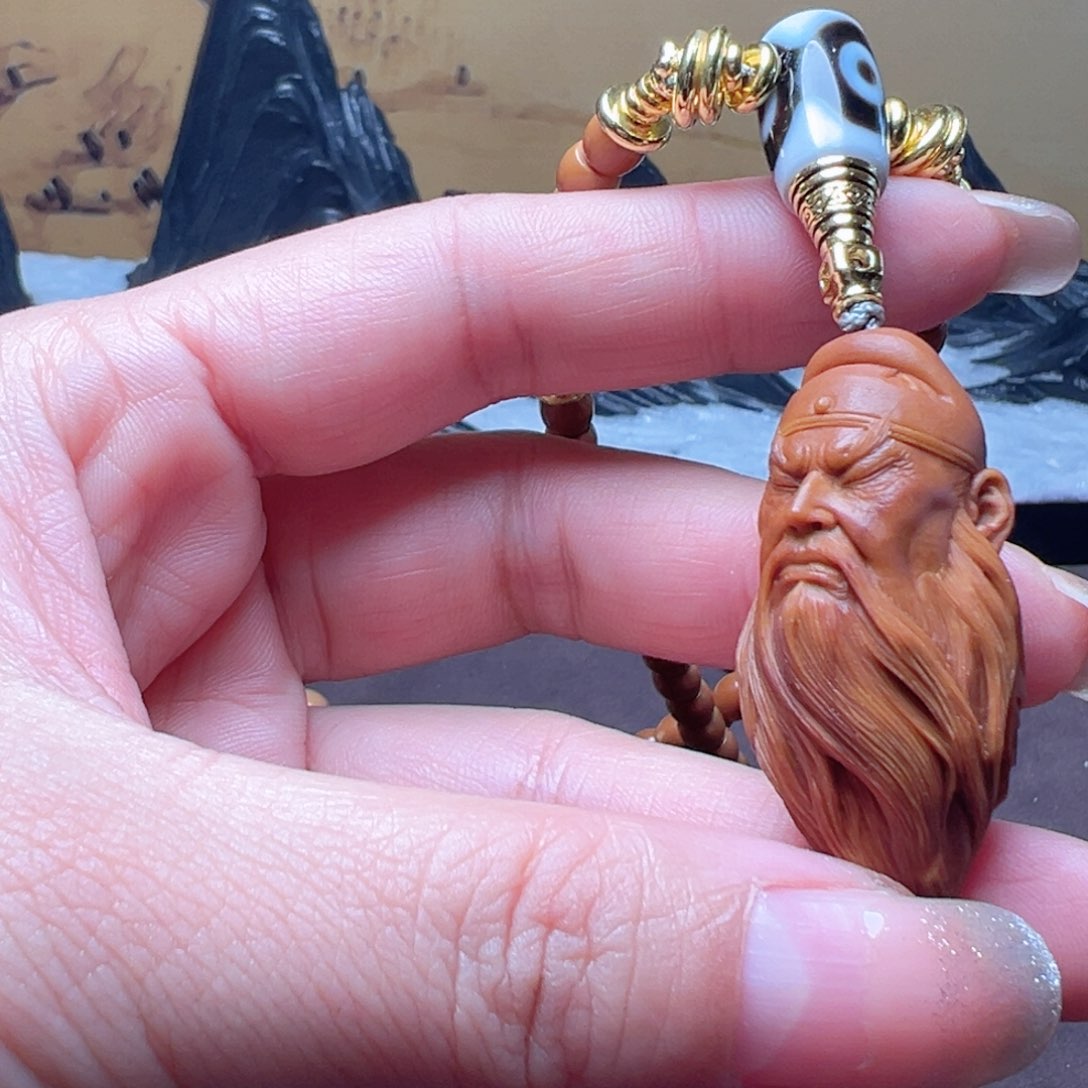 橄榄核手串/手链呀*哈橄榄核关二爷单籽