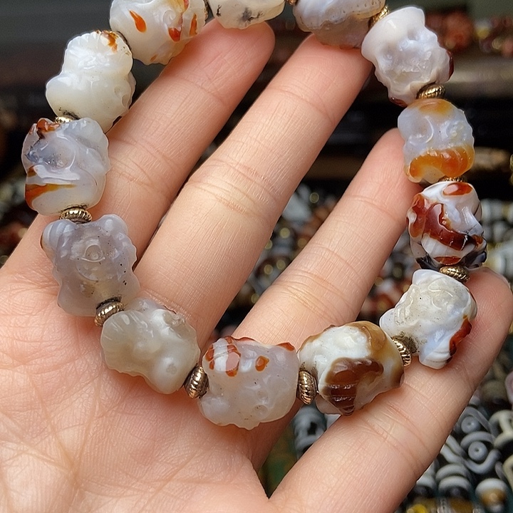 玛瑙/玉髓未镶嵌手链