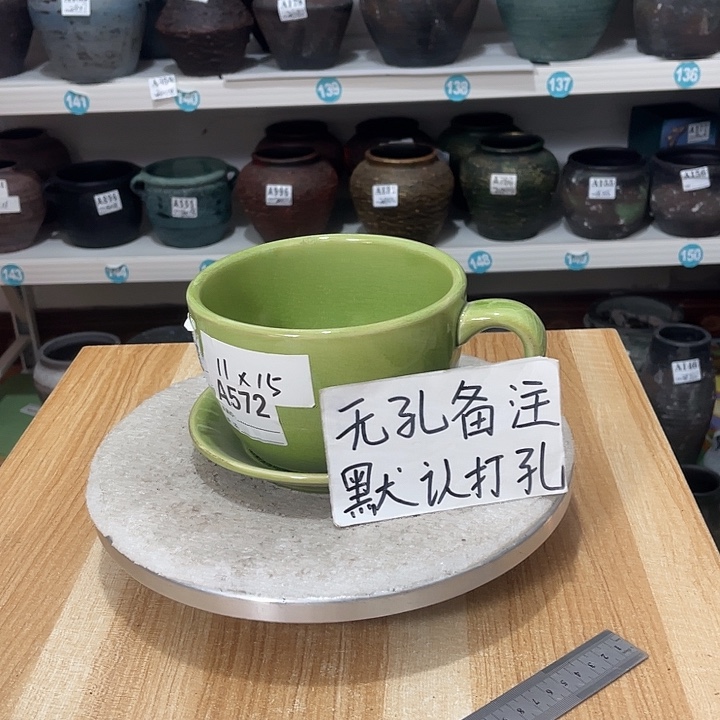 红陶手工制作工艺花盆