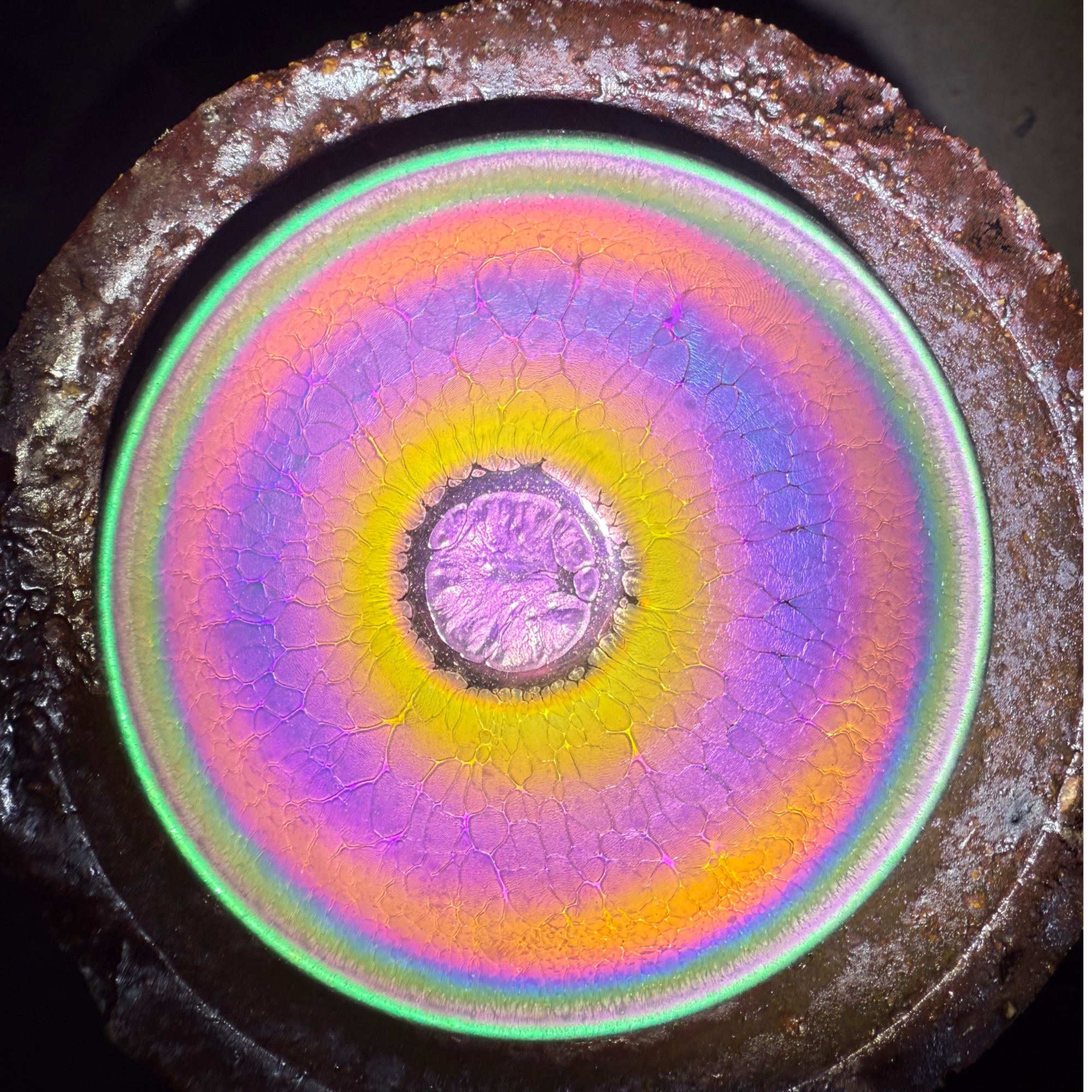 纯手工茶杯 七彩龙鳞  主人杯