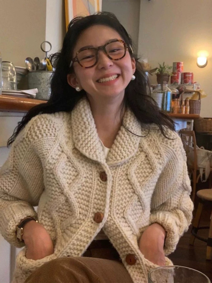 101-199韩系百搭显瘦针织衫软糯毛衣女外套羊毛外套19