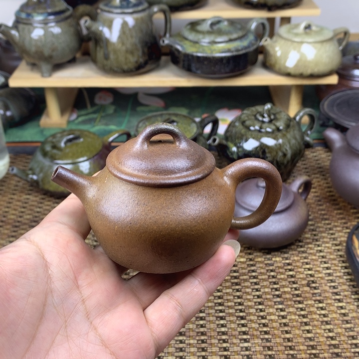 微***雨茶壶紫砂裸烧紫砂壶