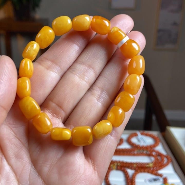 琥珀手链未镶嵌蜜蜡手串9