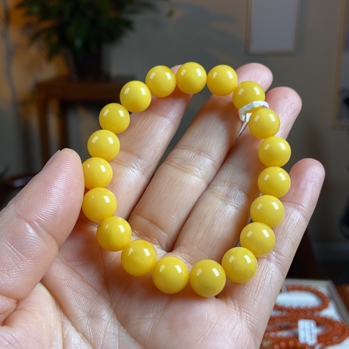 琥珀手链未镶嵌蜜蜡手串10