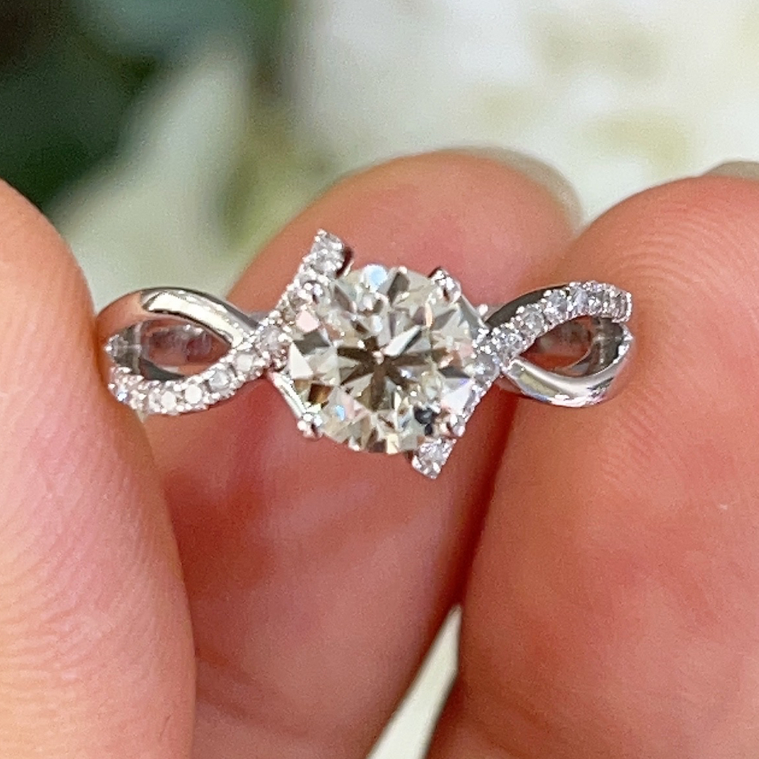 特价！一克拉钻石戒指 IJ色SI 天然钻石