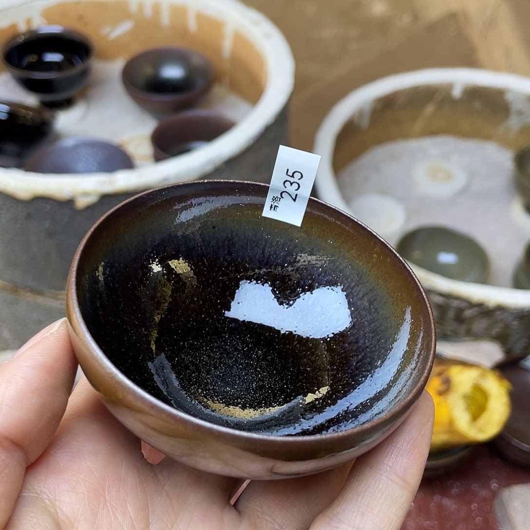 茶盏235 福临号建盏柴烧微瑕