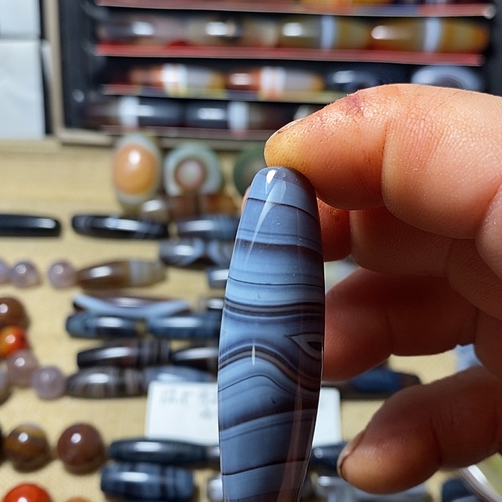 玛瑙/玉髓合金颈饰