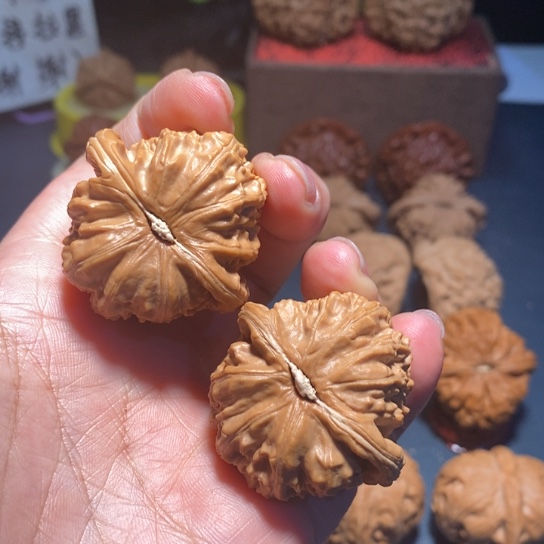 顺****把件文玩核桃文玩核桃白狮子007
