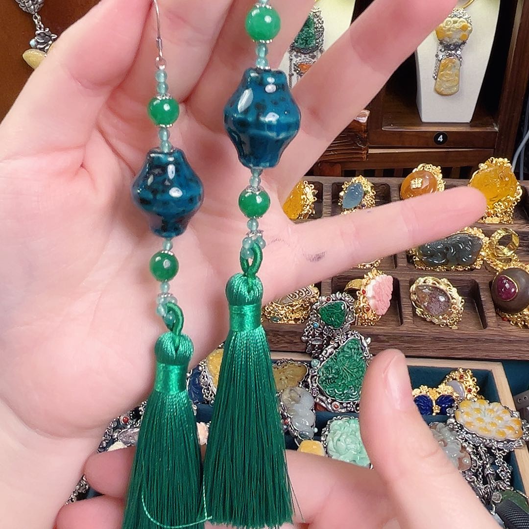 925银个性国风耳环