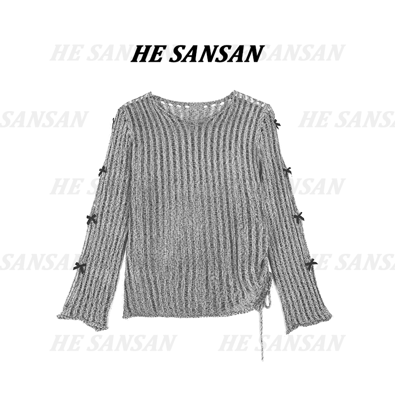 【丢丢专属】“蝴蝶”高奢定制气质减龄百搭长袖套头上衣DY-3481