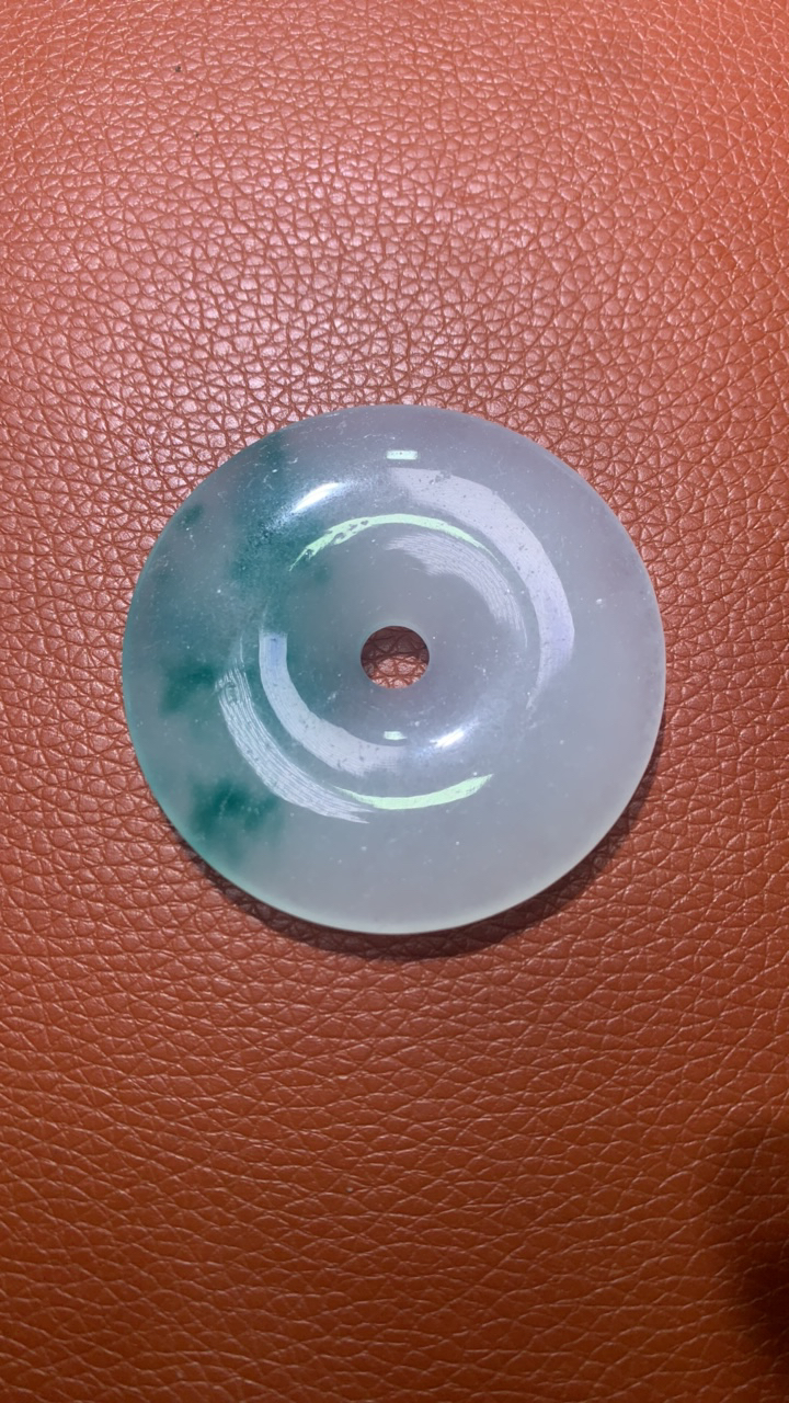 吊18  飘兰花平安扣吊坠