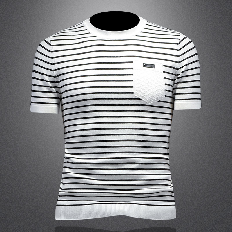 【雅痞专属】8305男士短袖毛衣