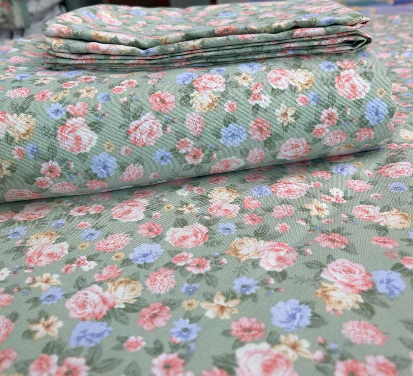 正品原棉老粗布三件套