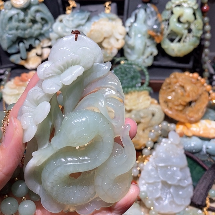 岫玉毛衣链未镶嵌L***以