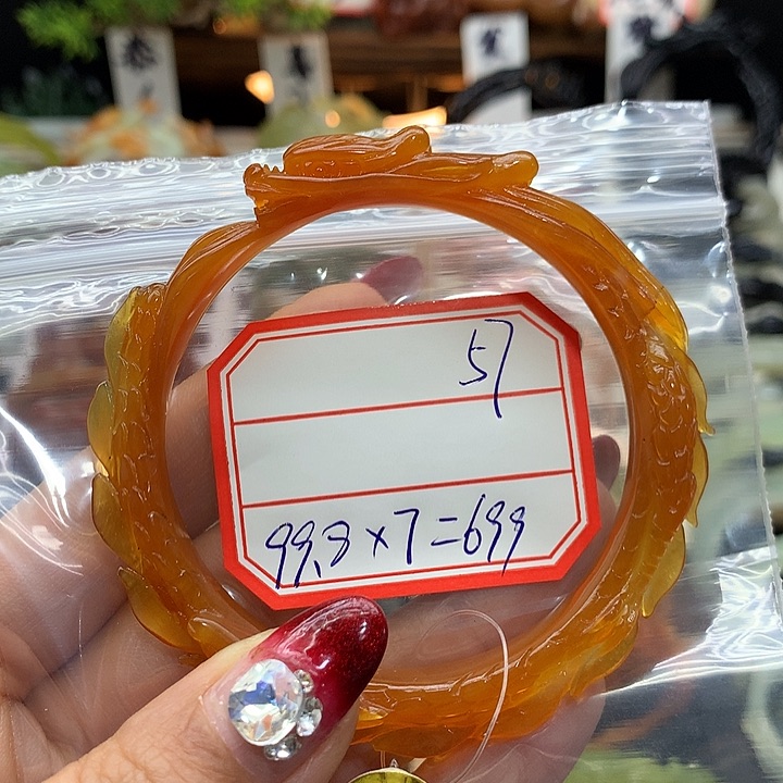 蛇纹石玉手镯未镶嵌艺****～