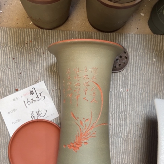 紫砂花盆紫紫砂盆