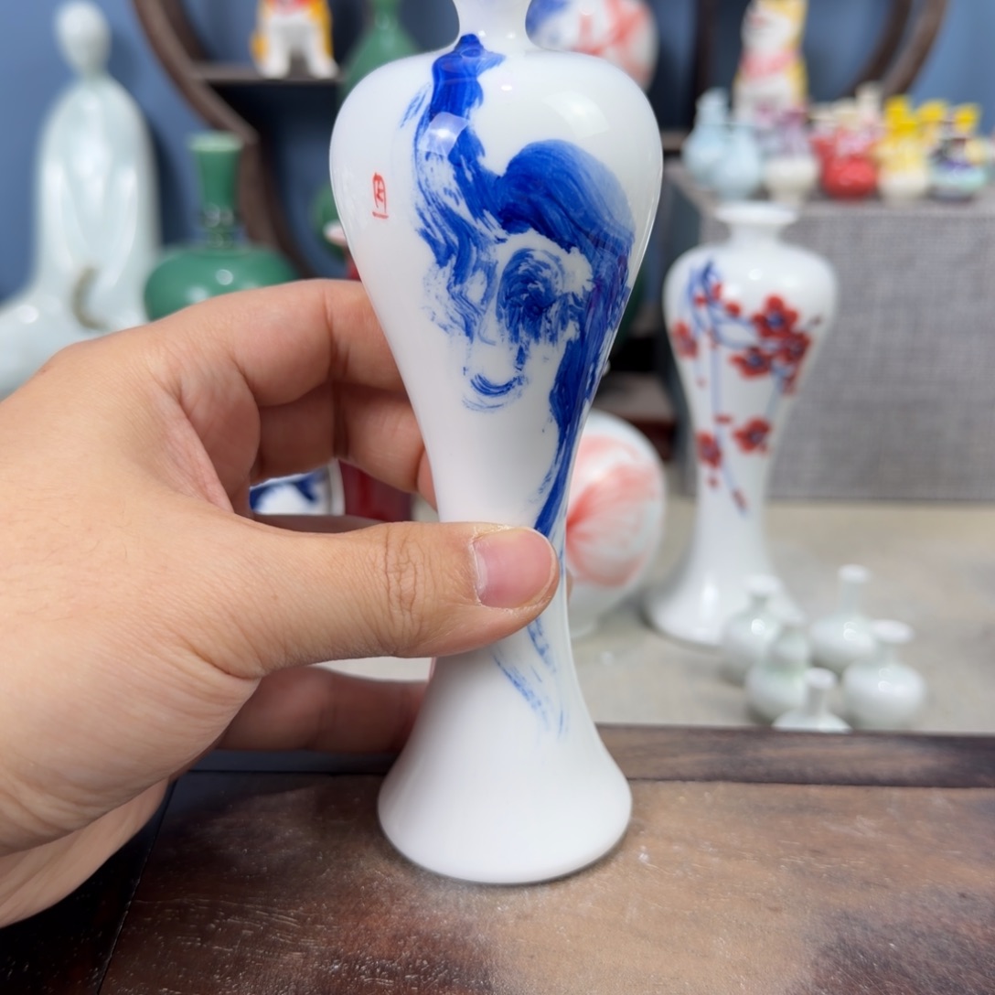 陶瓷手工小花器摆件