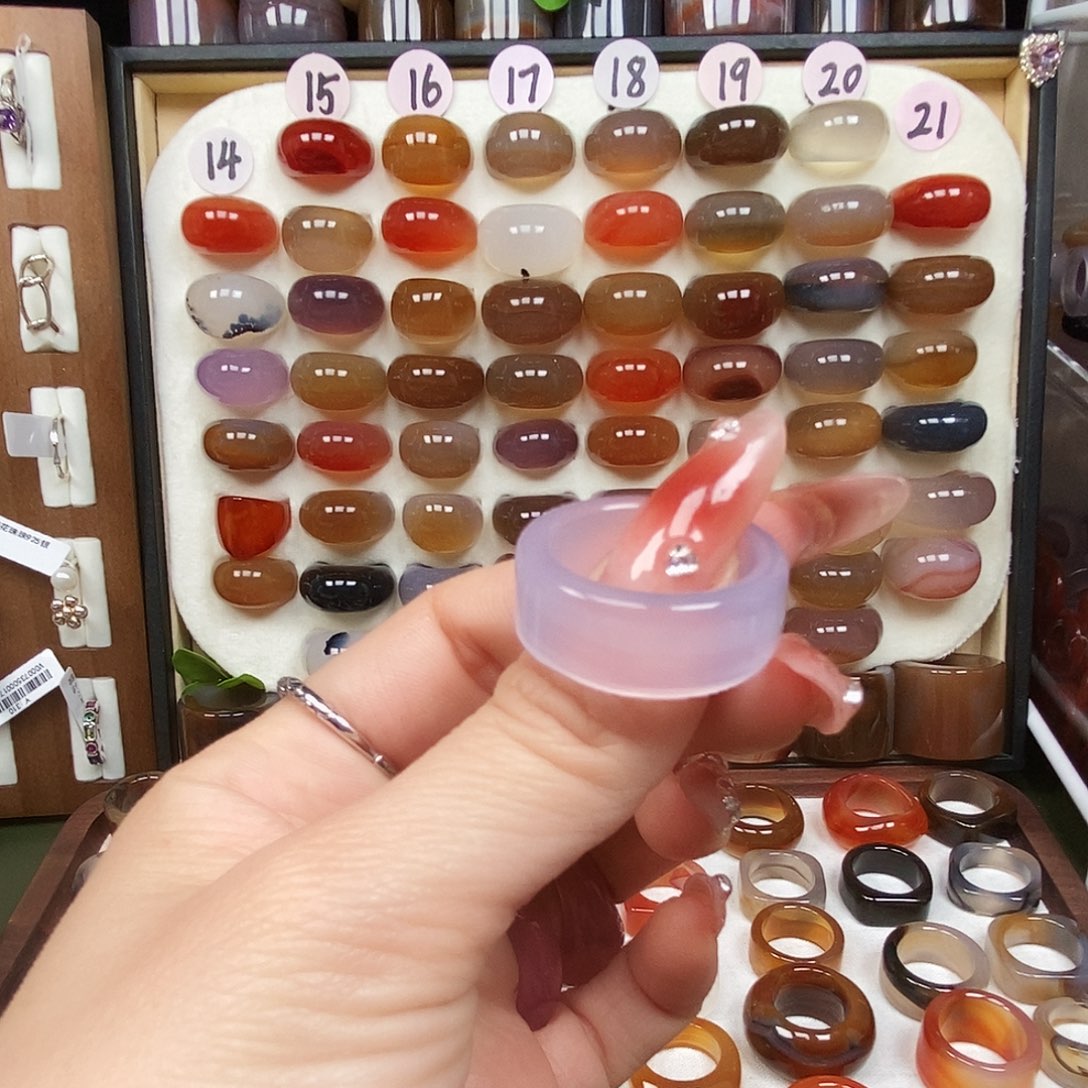 ****️玛瑙/玉髓未镶嵌戒指