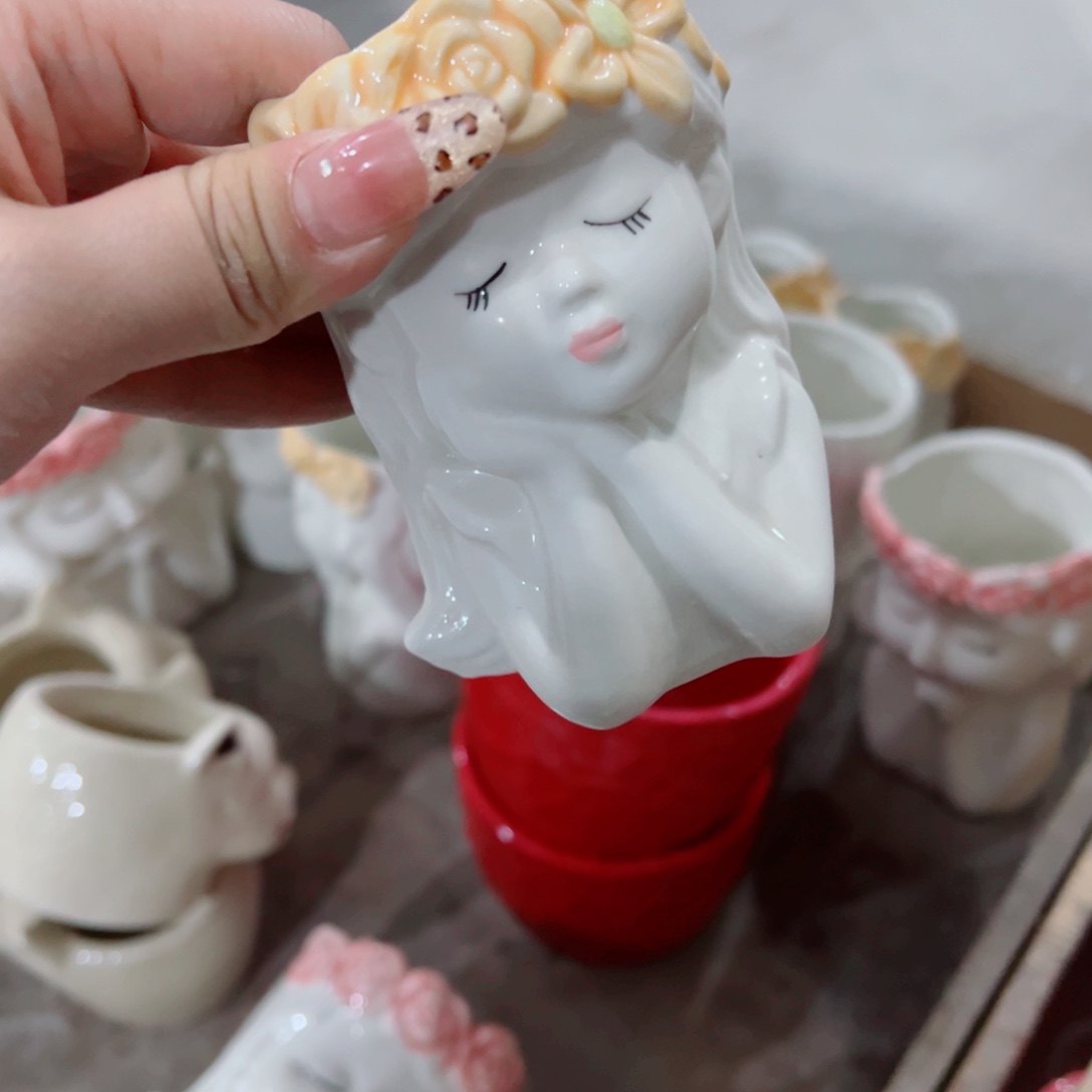 有孔，陶瓷花盆满10米包邮发货