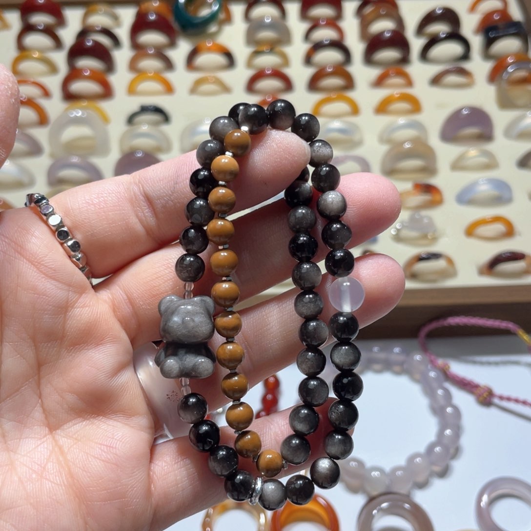 玛瑙/玉髓戒指未镶嵌