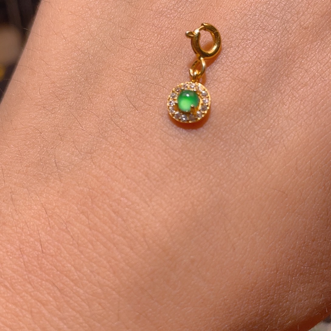 翡翠银S925镶嵌颈饰