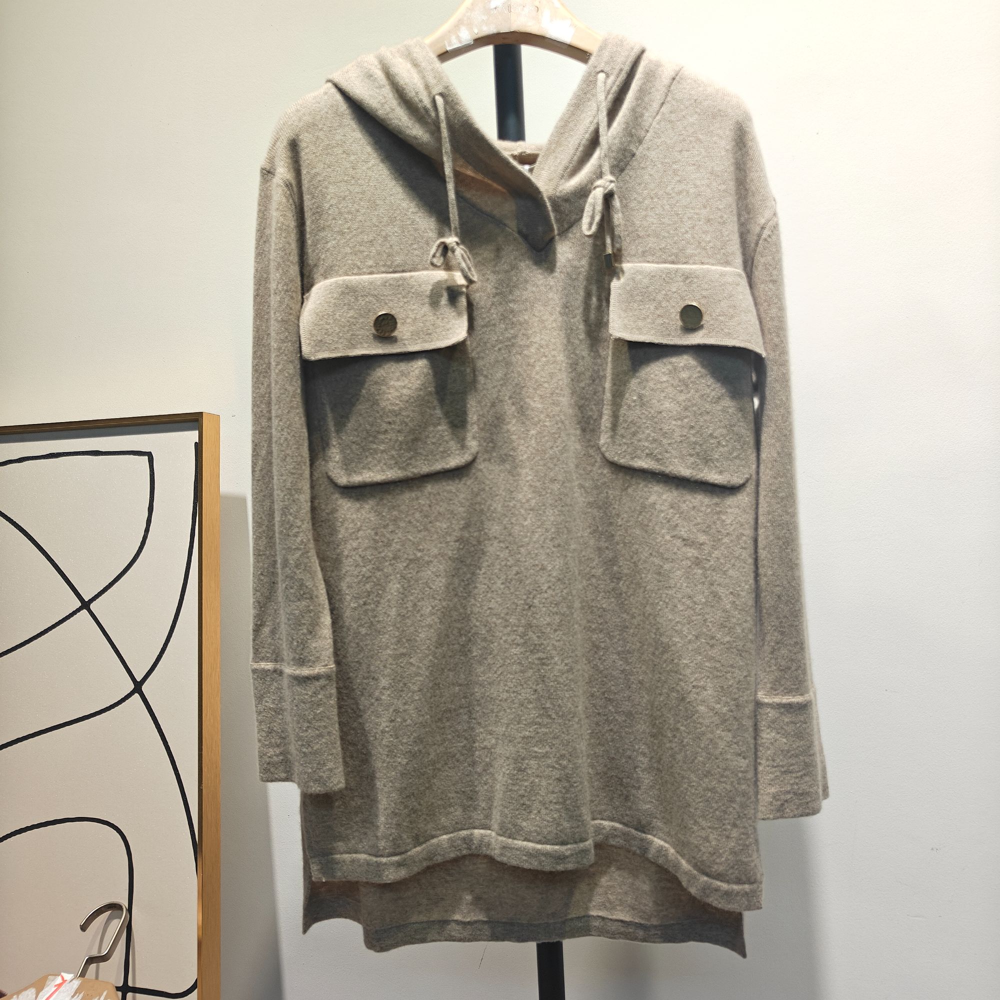 【专柜撤柜】山羊绒连帽女衫61022【854】