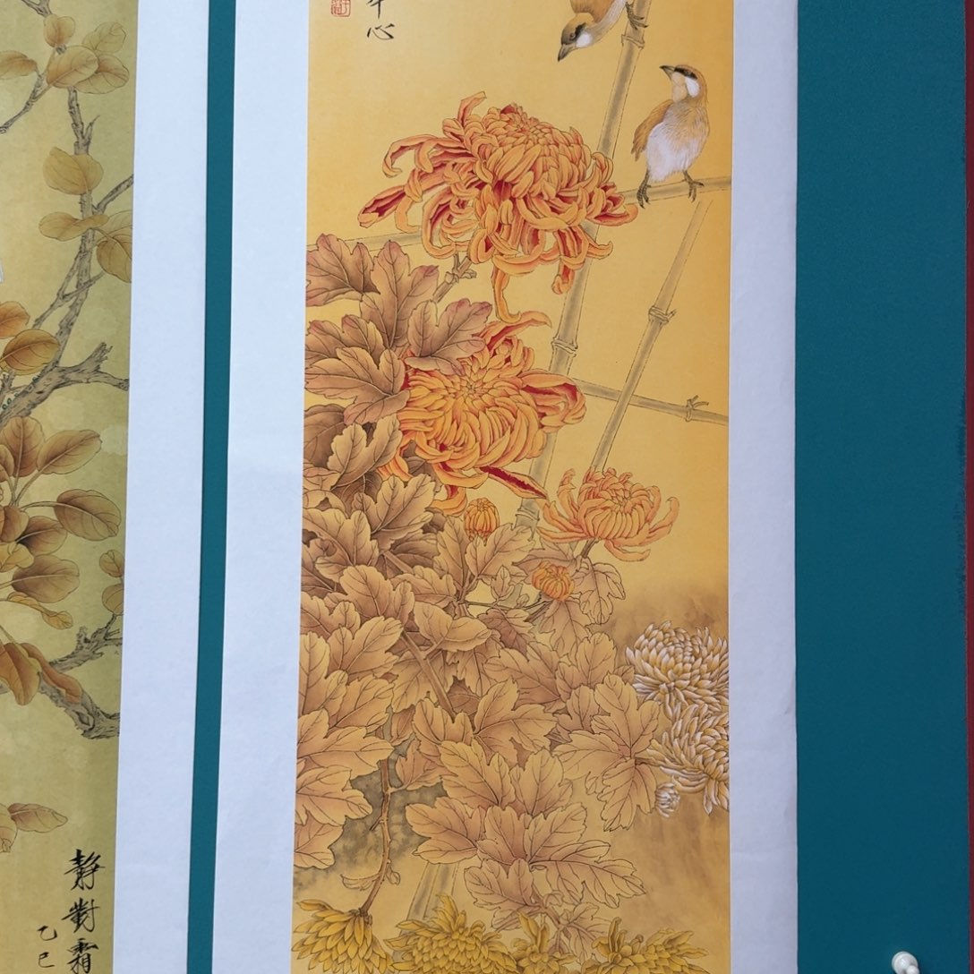 国画国画作品山水花鸟